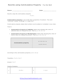 Rewriting Lesson and Practice Worksheet