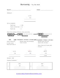 Subtraction Worksheets