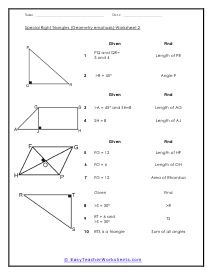 Trigonometry Worksheets