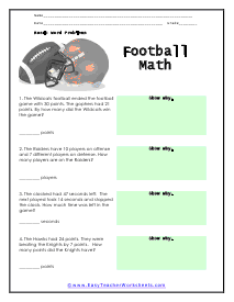 Basic Word Problem Worksheet