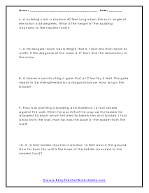 High School Word Problems Worksheets