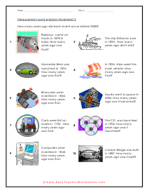 Measurement Word Problems Worksheet