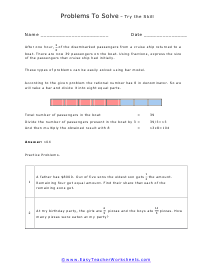 Middle School Word Problem Worksheet