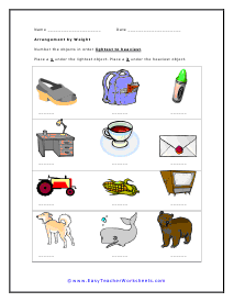 By Weight Worksheet