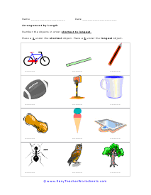 Arrange Length Worksheet