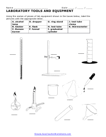 Laboratory Equipment Worksheet