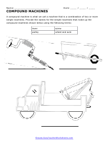 Compound Machine Worksheet