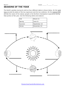 Seasons of the Year Worksheet