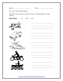 Transport Worksheet