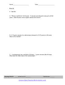 Nuclear Chemistry Quiz Part 4