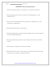 Discovery Questions Worksheet