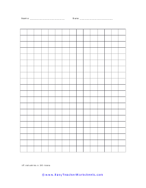 15 columns x 20 rows Worksheet