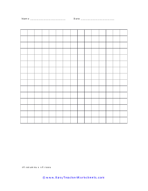 15 columns x 15 rows Worksheet