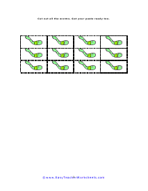 Worm Cutouts Worksheet