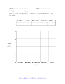 Worm Picture Graph Worksheet