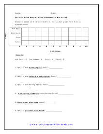 Make Horizontal Bar Worksheet