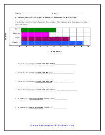 Reading Horizontal Worksheet