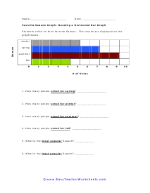 Favorite Seasons Graph Worksheet