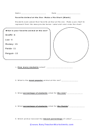 Make a Pie Chart Worksheet