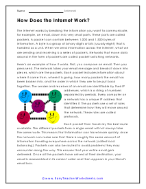 The Anantomy of the Internet Worksheet