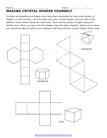 Making Crystals Worksheet