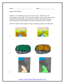 Erosion Worksheet