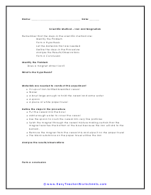 Magnetism Worksheet