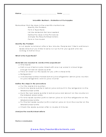 Oxidation Worksheet