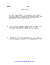 Hypothesis Practice Worksheet