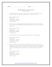 Exercise Set One Worksheet