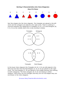 Sorting 3 Characteristics Worksheet