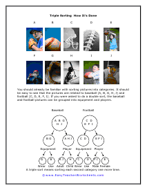 Triple Sorting Worksheet