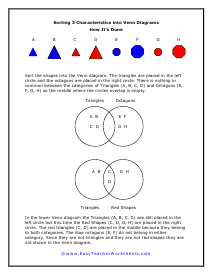 Sorting 3 Characteristics Worksheet