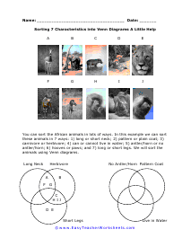 7 Characteristics Worksheet