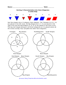 Using Triple Venn Diagrams Worksheet