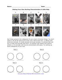 Rearrange Pictures Worksheet