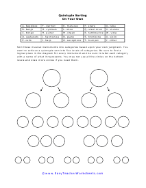 Sort Musical Instruments Worksheet