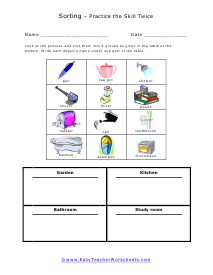 Sorting Worksheets