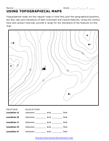 Complete the Map Worksheet