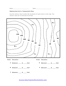 Sightseeing Worksheet