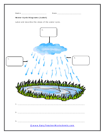 Water Cycle Worksheet