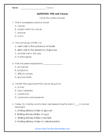 PI3K Question Worksheet