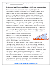 Climax Communities Worksheet