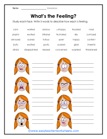 Feelings Worksheet