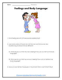 Body Language Worksheet