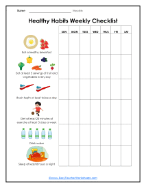 health education worksheets for high school