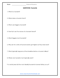 worksheet about natural disasters worksheet about natural disasters