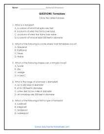 worksheet about natural disasters worksheet about natural disasters