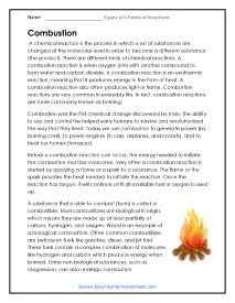 Combustion Worksheet