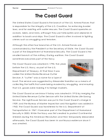 Coast Guard Worksheet